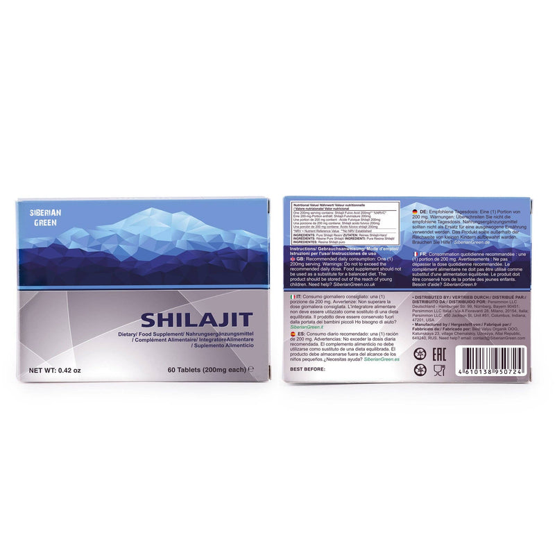 SiberianGreen - Altaic Pure Shilajit Blue Mountains „MUMIJO“, 120 Stück (2 x 60 Stück)