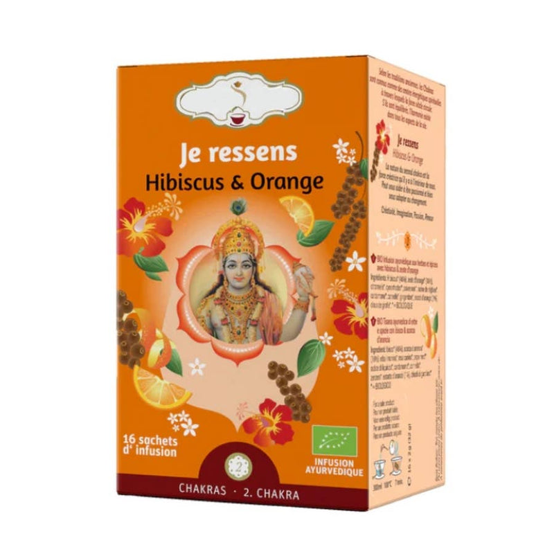 Zen'Arome - Tisane Bio I Feel 16 Sachets Hibiscus / Orange