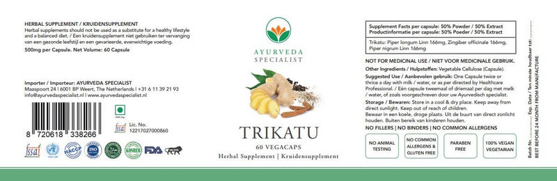 Ayurveda Specialist B.V. - Trikatu
