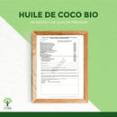 Huile de coco extra vierge biologique — certifiée Ecocert