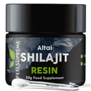 Feel Supreme Altai Shilajit Resin in 50 g Packung, nährstoffreich mit über 80 Spurenelementen, für Nahrungsergänzung.
