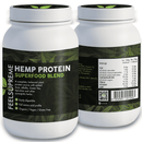 Hanfprotein von Feel Supreme in 500 g Dose, zeigt das Pulver mit voller Aminosäureprofil als Nahrungsergänzung.