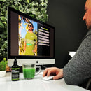 Liposomales flüssiges Chlorophyll von Feel Supreme, Nahrungsergänzung mit moderner liposomaler Technologie, in Flasche.