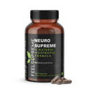 Neuro Supreme Nahrungsergänzung in Dose, natürliche Nootropikum für geistige Klarheit, von Feel Supreme, sichtbare Produktverpackung