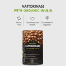 Bio-Nattokinase mit Inulin Nahrungsergänzung von Feel Supreme, natürliche Enzym- und Ballaststoffkombination, in Tablettenform