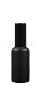 Schwarze sprayflasche mit mattem finish und zylindrischem deckel für präzise dosierung beim microdosing im mana shop