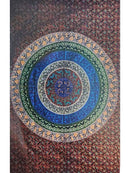 Floraler Mandala-Wandteppich von Yak & Yeti, Ritualtuch im Boho-Stil, 213 x 137 cm, bunte Wanddekoration mit Blumenmuster