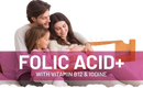 Folsäure+ 400 mcg vegane tabletten mit vitamin b12 und jod in einer flasche mit pinkem etikett und weißem text