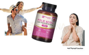 Eine braune glasflasche mit schwarzem deckel und lila etiket von prowise folsäure+ 400 mcg mit vitamin b12 und jod