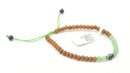 Schmuck Armband aus Sandelholz, Aventurin und Rubin-Zoisit mit natürlichen Holz- und Edelsteinelementen, handgefertigt von GangaPrem