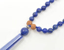 Halskette aus Lapislazuli von GangaPrem, Schmuck mit blauen Edelsteinen, detailreiche Perlen und handgefertigtes Design