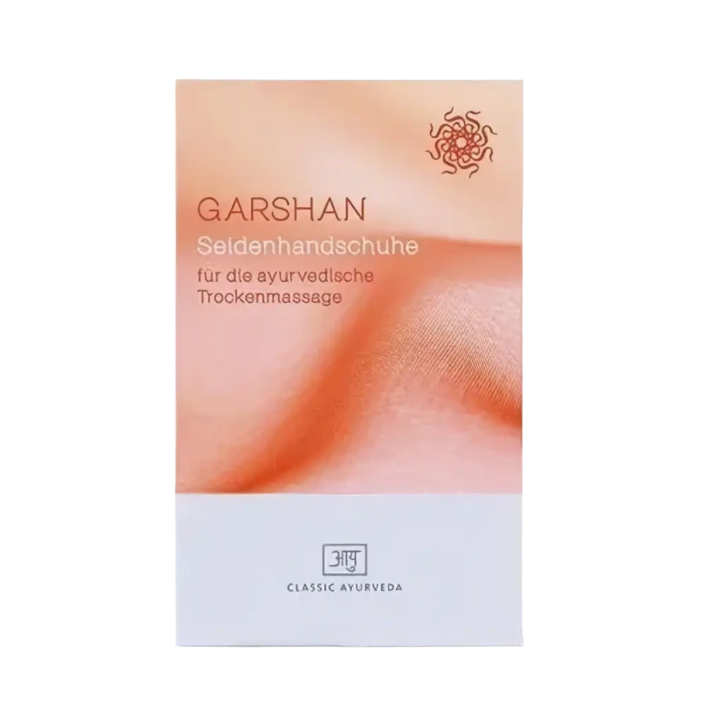 Seidenhandschuhe Garshan M/L von Classic Ayurveda, luxuriöses Zubehör für ayurvedische Therapie und Hautpflege.