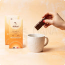 Delikao Energie-Schokolade mit Guarana, Acerola und Magnesium, süße Snacks für Energie und Vitalität, in attraktiver Verpackung.