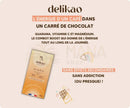 Delikao Energie-Schokolade mit Guarana, Acerola und Magnesium für mehr Energie und Vitalität, Süßigkeiten & Snacks