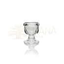 Glas-Augenwaschbecher von PAAVANI Ayurveda, für Augenreinigung, Hydratation und Aufhellung, mit klarem Glasdesign.