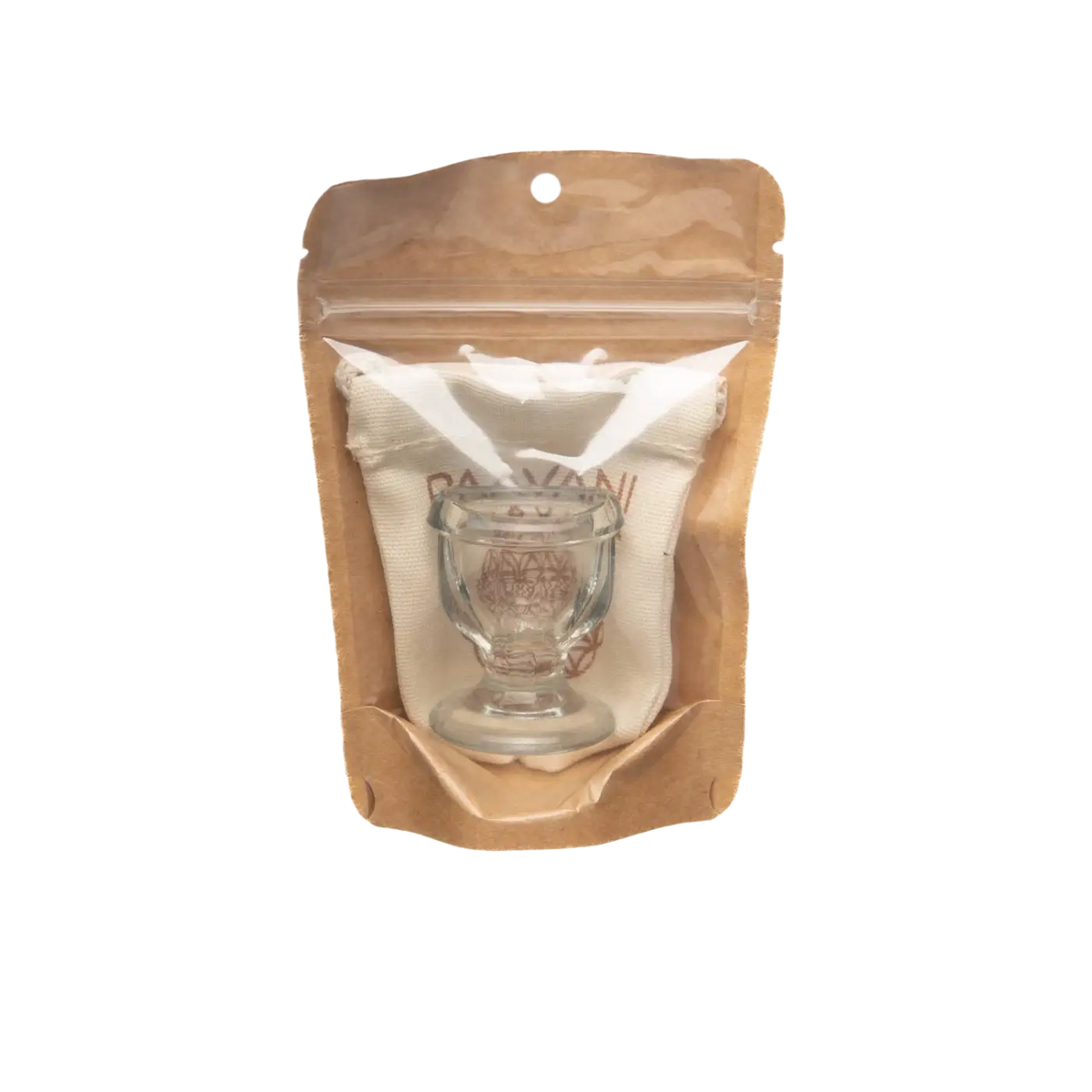Glas-Augenwaschbecher von PAAVANI Ayurveda für Augenreinigung, Hydratation und Aufhellung, transparentes Gesichtspflegeaccessoire