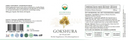 Gokshura ayurveda kräuterformel mit tribulus terrestris in 60 vegacaps grün-weiße etikett mit goldblattmotiv