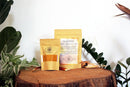 Golden Chai Latte mit Reishi von Ayamani Naturals, adaptogenes Superfood-Tonikum in 60g Packung, cremiges Getränk mit goldener Farbe