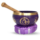 Klangschale 10 cm von Green Tree, Kronenchakra, für spirituelle Öffnung, aus metallischem Material mit goldener Oberfläche