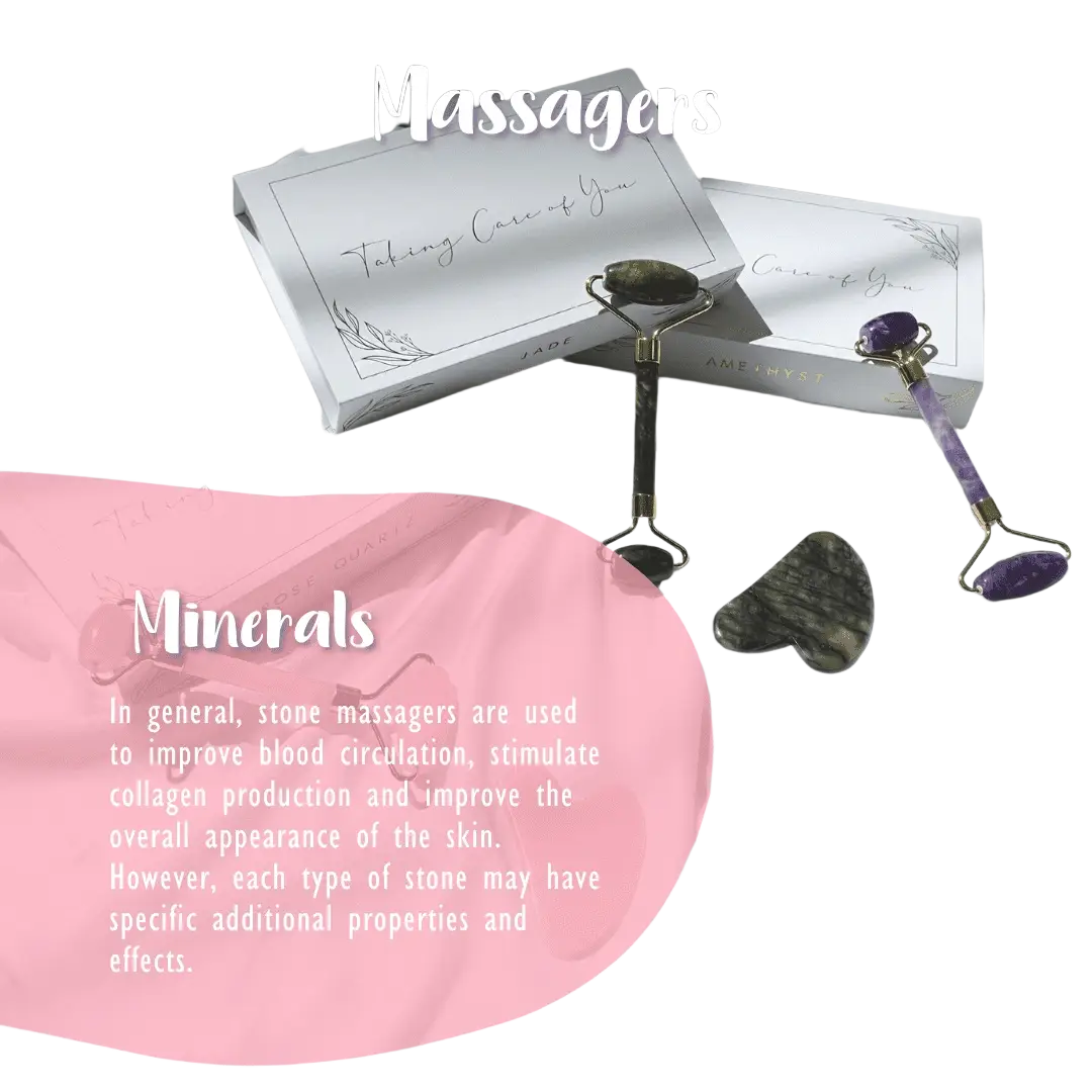 Grünes Quarz-Gua-Sha-Massagegerät für Gesicht, natürliches Schönheits- und Harmonie-Tool, handgefertigt von Vives de la Cortada S.L