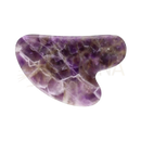 Gua sha amethyst massagegerät mit glatter polierter oberfläche und natürlichem lila weißem muster aus mana shop entdecken