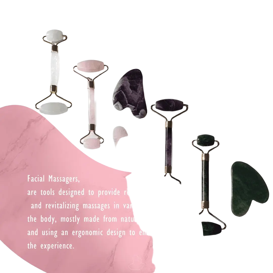 Rosenquarz Gua Sha Kürbis Massagewerkzeug von Vives de la Cortada S.L, handgeschnittenes Naturstein-Design für Gesichtsmassage