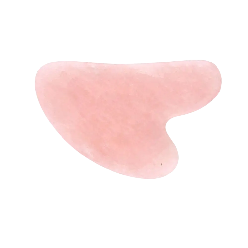 Rosenquarz Gua Sha Massagegerät von Vives de la Cortada S.L, sanftes blassrosa Massagewerkzeug für Gesicht und Körper