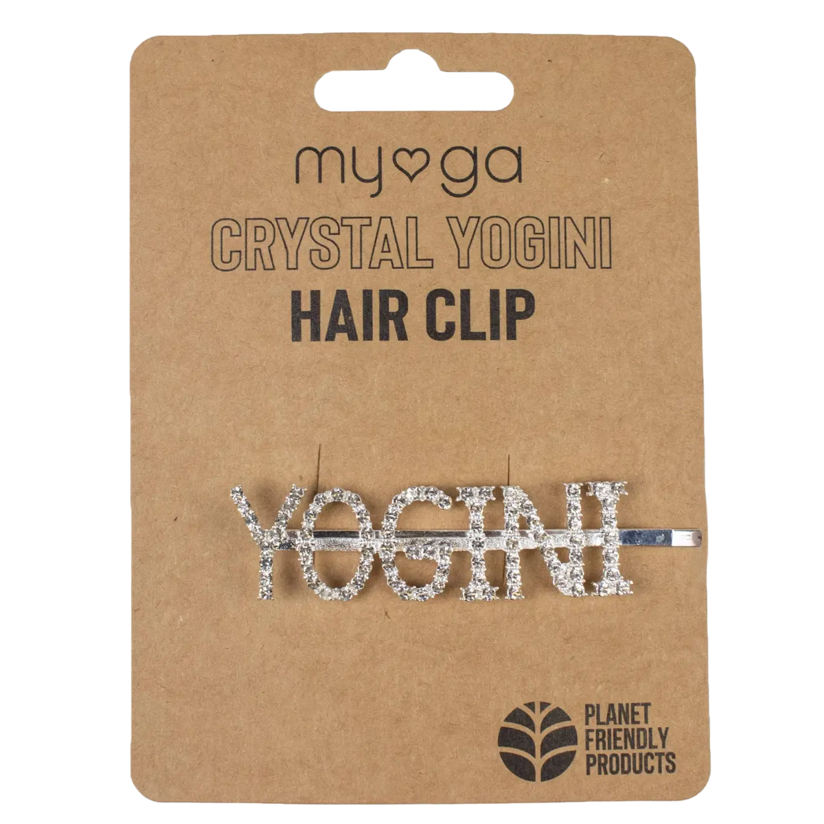 Silberne Haarspangen für Haare mit funkelndem Yogini-Kristall, elegante Haarclip von Myga Eco