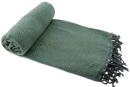 Grünes hamamtuch bird eye leichtes baumwolltuch mit fransen ideal für yoga 100x180cm strand sauna