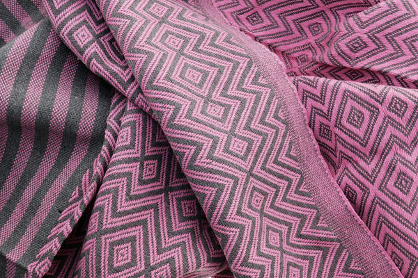 Hamamtuch pink mit Streifen dunkel 100x180cm - Mana Kendra GmbH