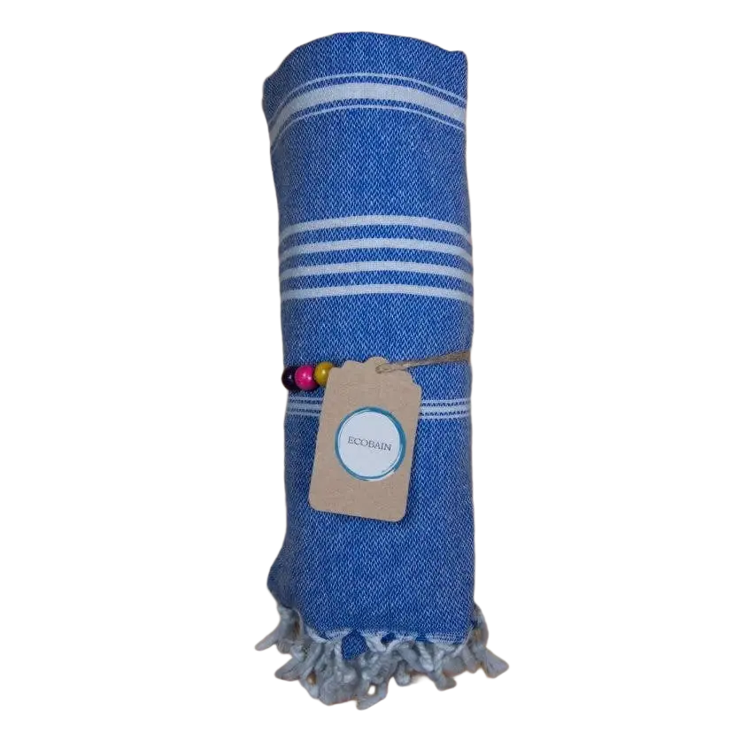EcoBain Hamamtuch, Strandtuch, Saunatuch und Badetuch aus Pestemal-Design, 100x180cm, umweltfreundlich und vielseitig.