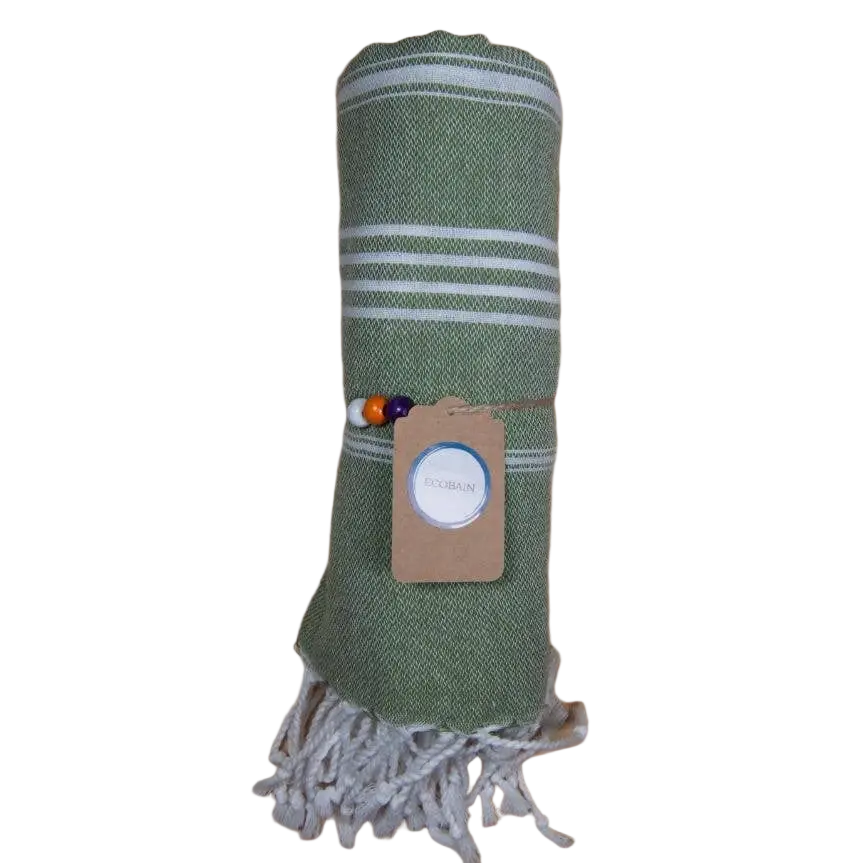 Eco-buntes Hamamtuch aus Pestemal, Strand- und Saunatuch, 100x180cm, geeignet als Badetuch oder Massagetuch.