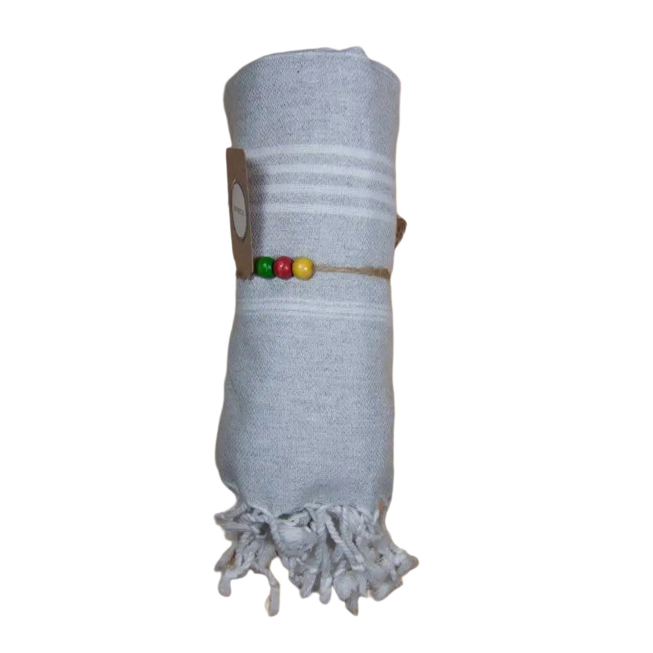 Eco-bewusstes Hamamtuch, Strandtuch und Saunatuch von Ecobain, 100x180cm, weiches Pestemal für Bad, Sauna und Massage.