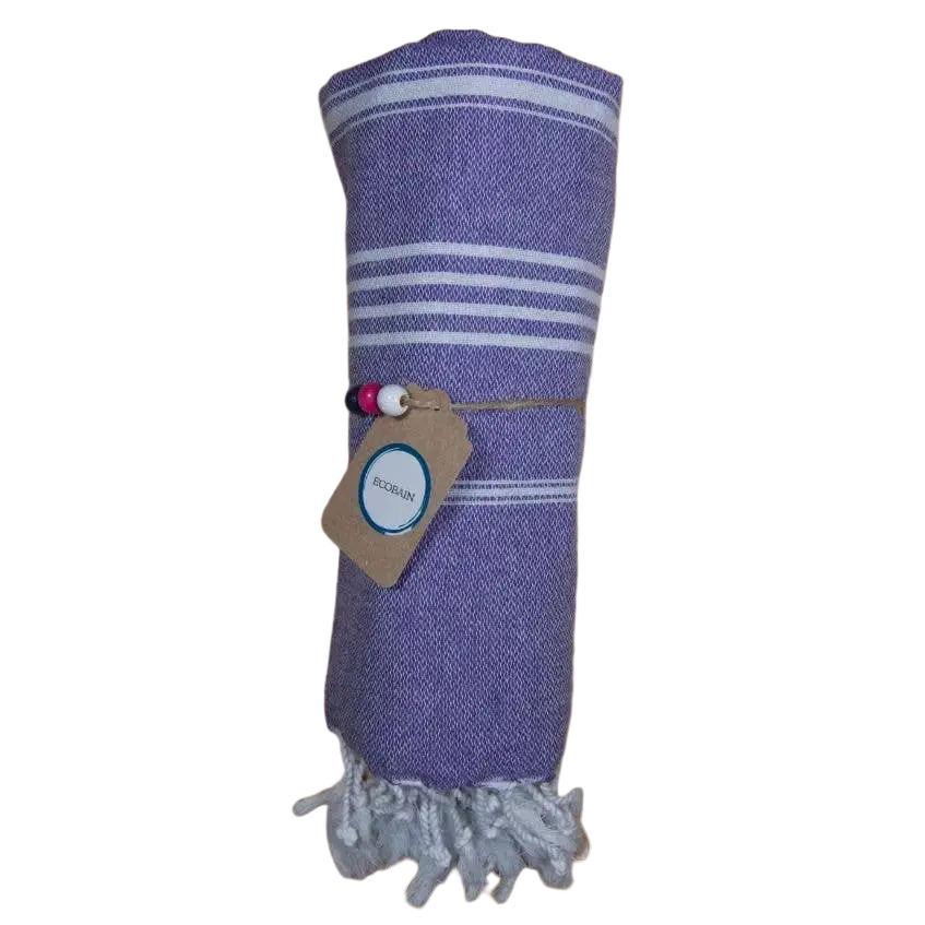 Ecobain Hamamtuch, Strandtuch, Saunatuch oder Badetuch aus Pestemal, 100x180cm, weiches, umweltfreundliches Massagetuch