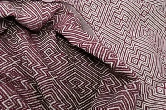 Stefano Ferrante Hammamtuch Diamond Bordeaux, elegantes Baumwolltuch für Sauna, Strand und Wellness, 100x180cm