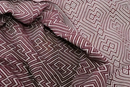 Hammamtuch diamond bordeaux aus eleganter baumwolle mit geometrischem muster in bordeaux und beige wellness 100x180cm stefano ferrante