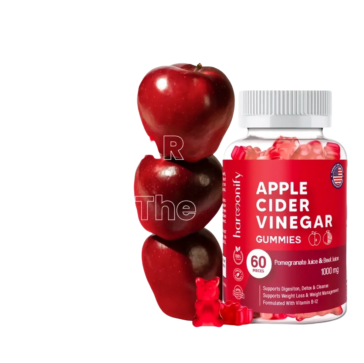 Apfelessiggummis mit Granatapfel, Rübensaft und B12