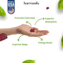 HARMONIFY Ashwagandha & KSM-66 Gummies mit Rosea und L-Theanin, 1000 mg, vegan, entspannende Nahrungsergänzung in Flaschengröße