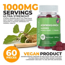 HARMONIFY Ashwagandha & KSM-66 Gummies mit Rosea und L-Theanin, 1000 mg, in einer offenen Packung mit Gummies