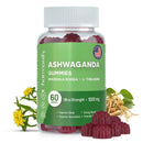 HARMONIFY Ashwagandha & KSM-66 Gummies mit Rosea und L-Theanin, 1000 mg, natürliche Nahrungsergänzung in Gummiform
