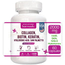 HARMONIFY Nahrungsergänzung: Collagen, Biotin, Keratin, Saw Palmetto und Hyaluronsäure in einer Kapsel.