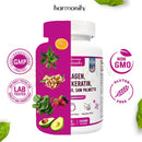 HARMONIFY Kollagen Biotin Keratin Nahrungsergänzung mit Hyaluronsäure und Saw Palmetto für Haut, Haare und Nägel.