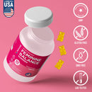 HARMONIFY Ananas Feminine Gummies mit Probiotika für Frauen, verbessert die pH-Balance, fruchtige Nahrungsergänzung in Dosenform