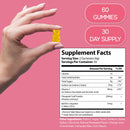 Ananas Feminine Gummies von HARMONIFY, probiotische Nahrungsergänzung für Frauen zur Unterstützung des pH-Gleichgewichts, in einer Schale.