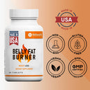Nahrungsergänzung Fatburner Abnehmen von HARMONIFY mit Guarana, Ingwer, Phaseolamin und Enzymen, 775 mg, Flasche auf weißem Hintergrund
