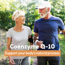 HARMONIFY CoQ10 Nahrungsergänzung mit 120 mg Coenzym Q10 in 120 Kapseln, braune Kapseln auf weißem Hintergrund