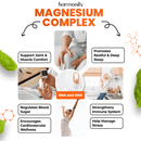 Magnesium 5-in-1 Komplex von HARMONIFY, 1000 mg Glycinat, Nahrungsergänzung, sichtbare Tabletten und Verpackung