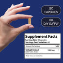 Ein translucenter goldener kapsel mit harmonify shilajit 1000 mg und 20 % fulvinsäure zum image to zoom