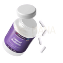 Harmonify vaginale probiotische kapseln in lila und weißer flasche mit weißem geripptem verschluss für tägliches weibliches gleichgewicht