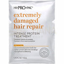 Hi-pro-pac intensivprotein haarmaske in weißer packung mit orange und schwarz für sehr geschädigtes haar mit weizenaminosäuren